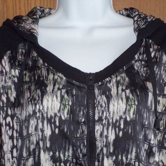 Blanc Noir Glam Silk Blend Full Zip Hoodie - Picture 6 of 10